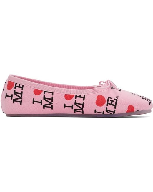 Ashley Williams Black 'I Heart Me' Ballerina Flats