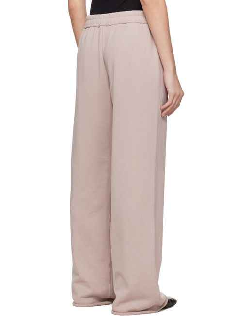 Skims Natural Taupe French Terry Wide Leg Lounge Pants