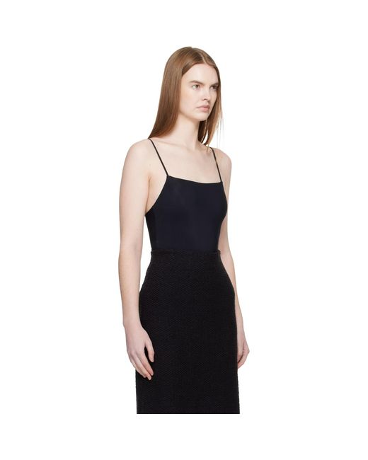 Jil Sander Black Spaghetti Straps Bodysuit