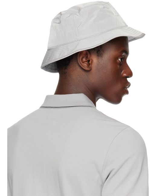 Chapeau bob gris en chrome-r C P Company pour homme en coloris White
