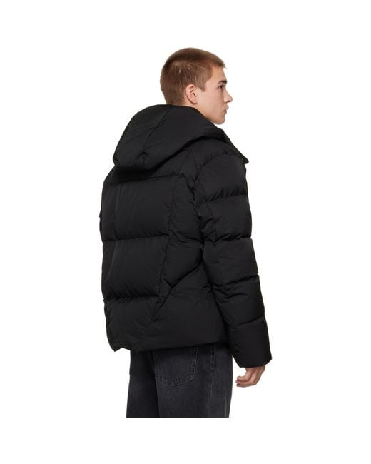 Off-White c/o Virgil Abloh Black Bookish Nylon Twill Racing Puffer Jacket for men
