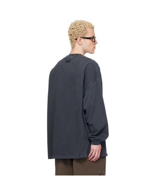 Fear Of God Blue Training 90S Long Sleeve T-Shirt for men