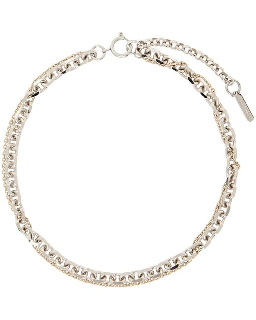 Justine Clenquet Metallic Dana Necklace for men