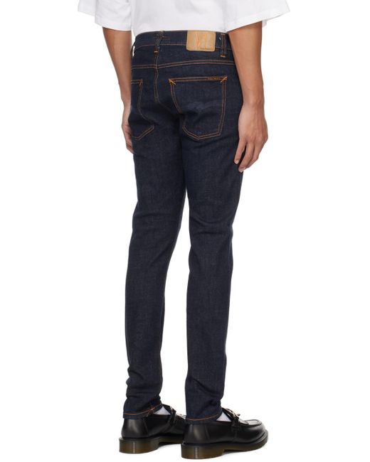 Nudie Jeans Blue Indigo Tight Terry Jeans for men