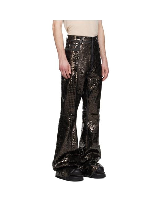 Rick Owens Black Temple Bolan Bootcut Jeans for men