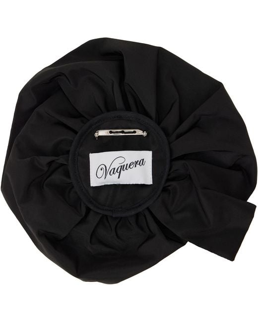 VAQUERA Black Corsage Brooch