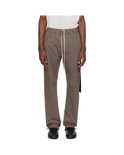 Rick Owens Multicolor Taupe Temple Berlin Drawstring Sweatpants for men