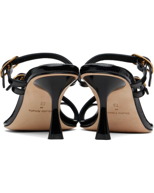 STUDIO AMELIA Black Sabrina 70 Heeled Sandals