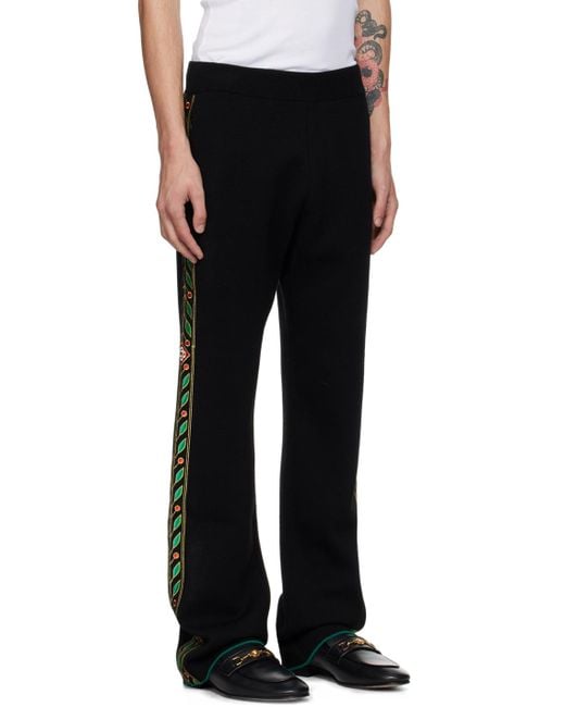 Casablanca Black Laurel Trousers for men