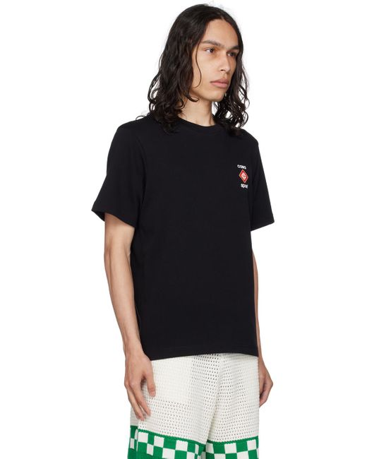 Casablanca Black Ssense Exclusive Casa Sport T-Shirt for men