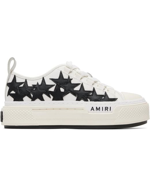 Amiri White Stars Court Low Sneakers