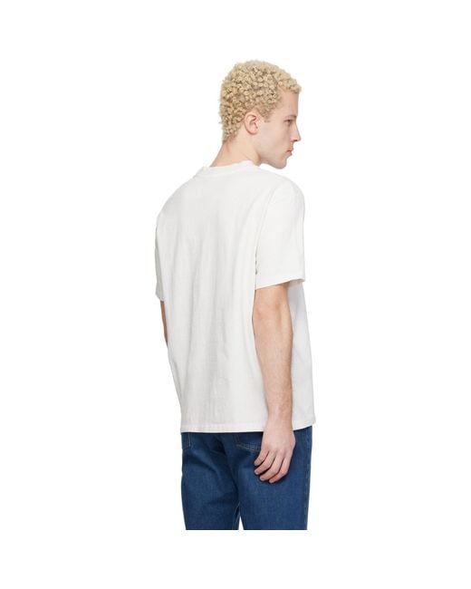 Maison Kitsuné Blue Kuro Edition Tokyo-Paris Crossroads Vintage Wash T-Shirt for men