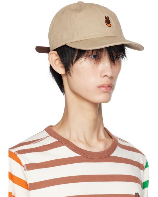 Pop Trading Co. Brown Miffy Six Panel Cap for men