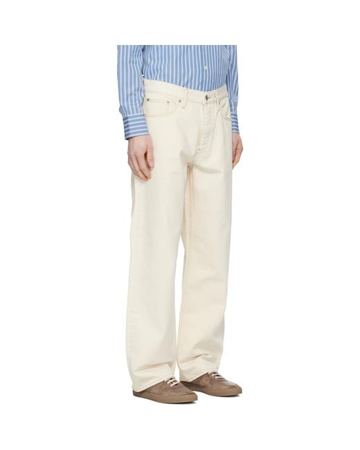 sunflower White Off- Loose Jeans for men