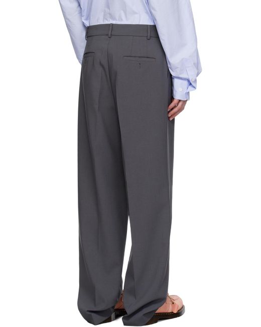 Frankie Shop Gray Beo Trousers for men