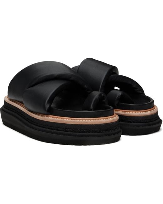 靴 sacai Multiple Sole Sandals Leather Multiple Sole Sandals – La Garçonne