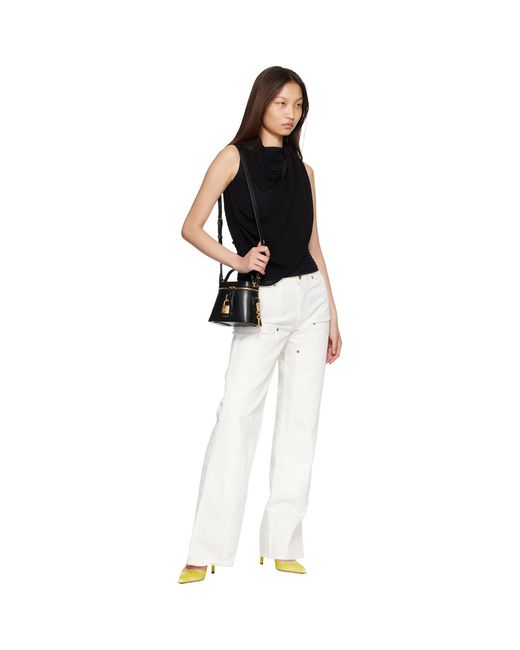 Balmain Black Pulse Vanity Leather Bag