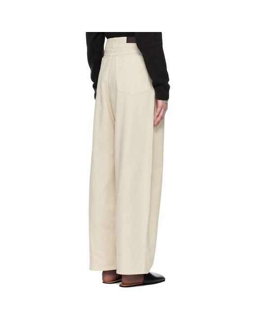 Lemaire Natural Off- Large Jeans