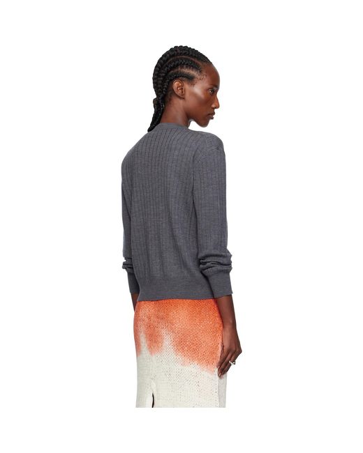 Bottega Veneta Black Wool Rib Cardigan