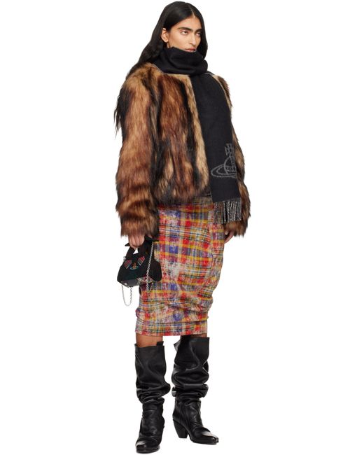 Vivienne Westwood Black Archive Mini Yasmine Bag