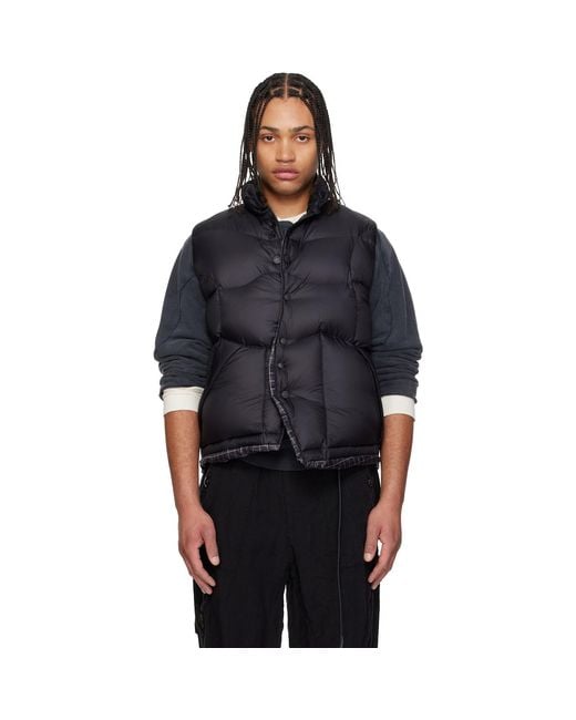 Undercover Black Uc1F4002 Down Vest for men