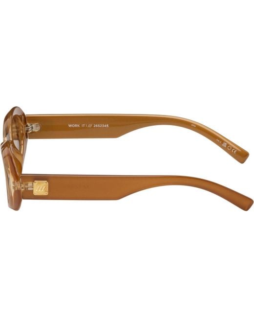 Le Specs Brown 'Work It! Sunglasses