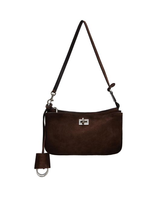 Balenciaga Brown Rodeo Sling Pochette Bag