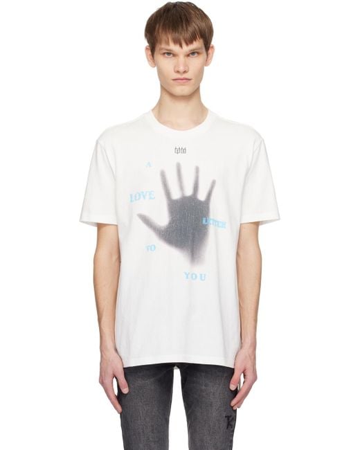 Ksubi White Trippie Redd Edition Hand Kash T-Shirt for men