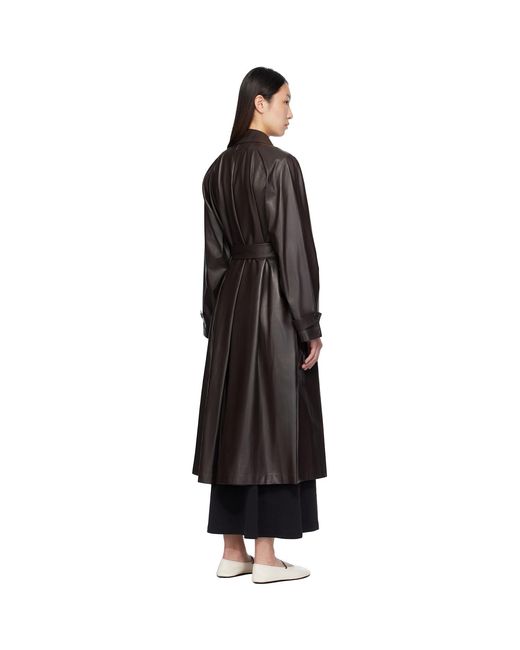 The Row Black Ryota Leather Coat