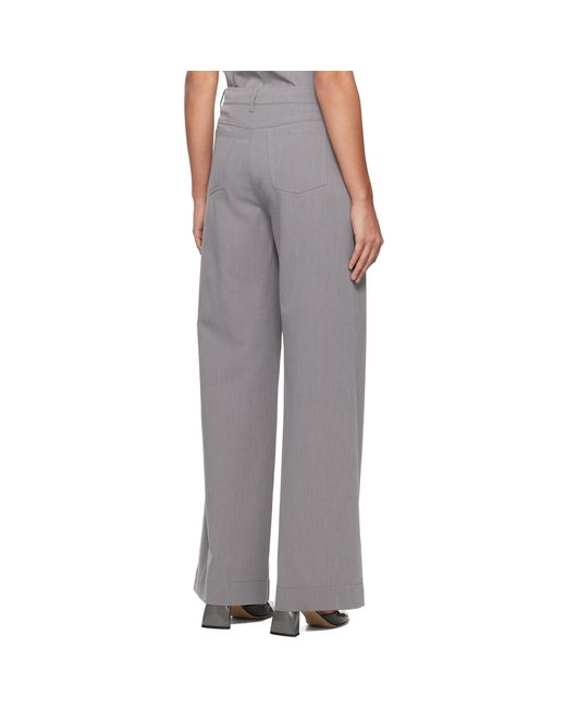 Staud Multicolor Gray Grayson Trousers