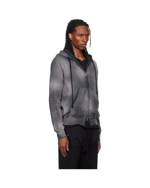Thom Krom Gray Sj 711 Hoodie for men