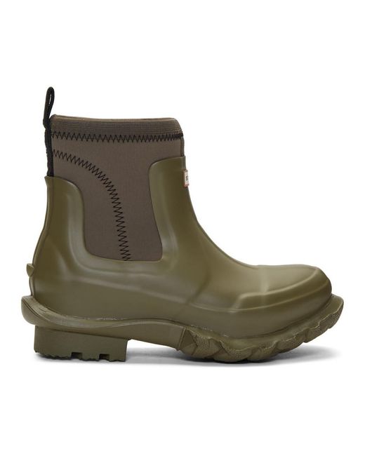 Stella McCartney Green X Hunter Chunky Rain Boots