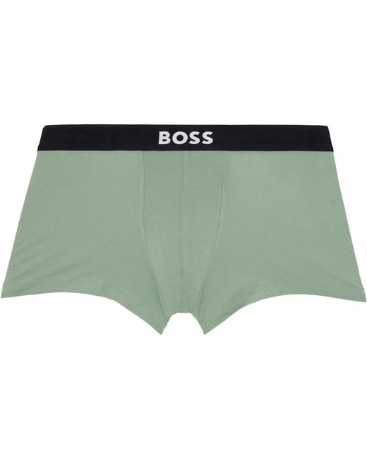 Boss Green Three-Pack Stretch-Cotton Boxer Briefs for men