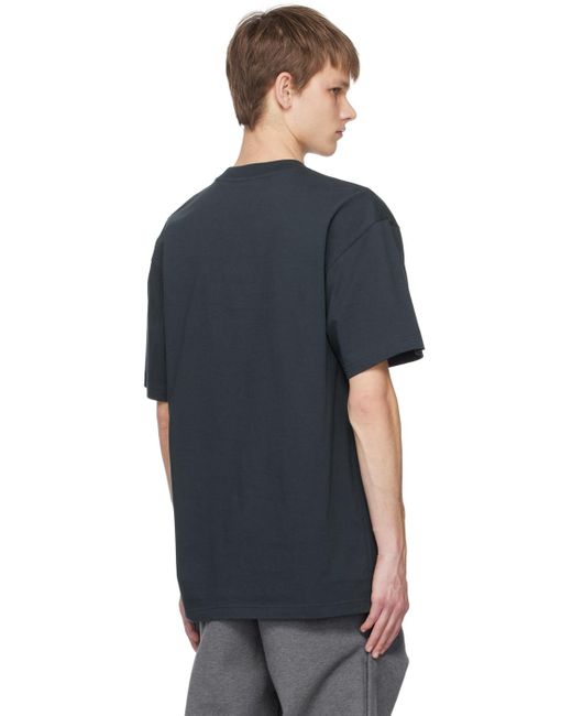 Y. Project Blue Black Pinched T-shirt for men