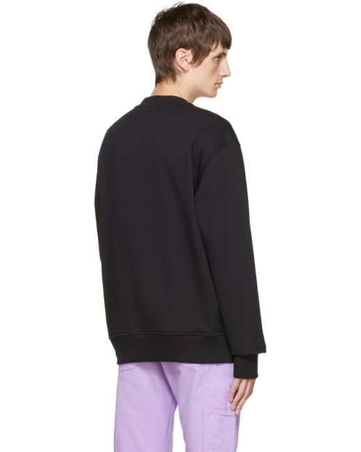 Versace Jeans Couture Black Cotton Sweatshirt for men