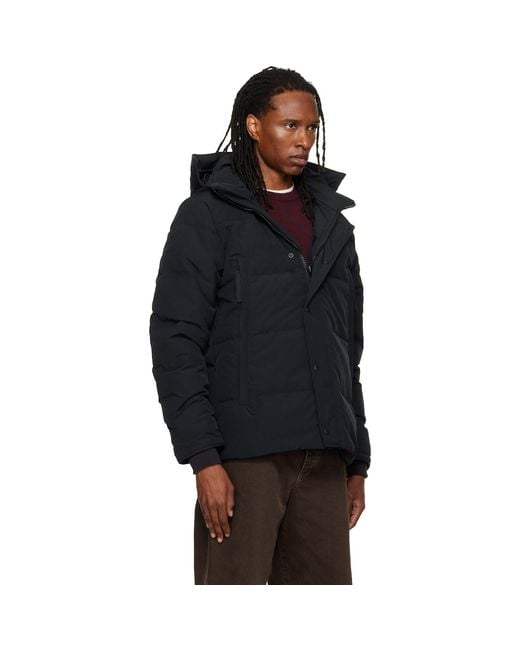 Canada Goose Black Wyndham Down Coat for men