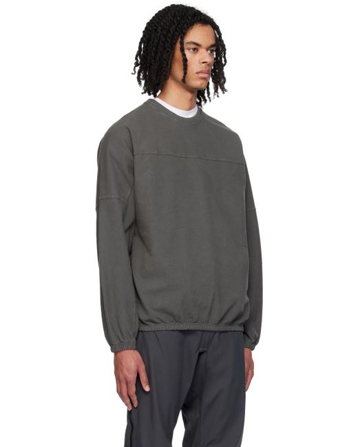 GR10K Black Paneled Sweatshirt for men