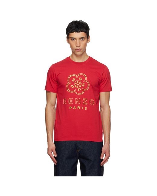 KENZO Paris 'Boke Flower' Embroidered T-Shirt for men