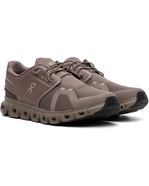 On Shoes Brown Cloud 6 Sneakers for men