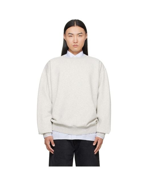 Maison Margiela White 4-Stitch Sweatshirt for men