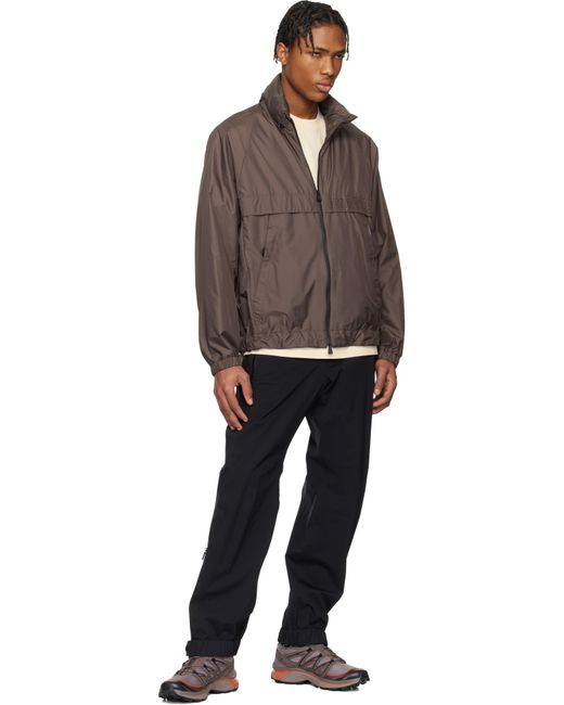 メンズ Moncler ブラウン Negara パッカブル フードジャケット Black