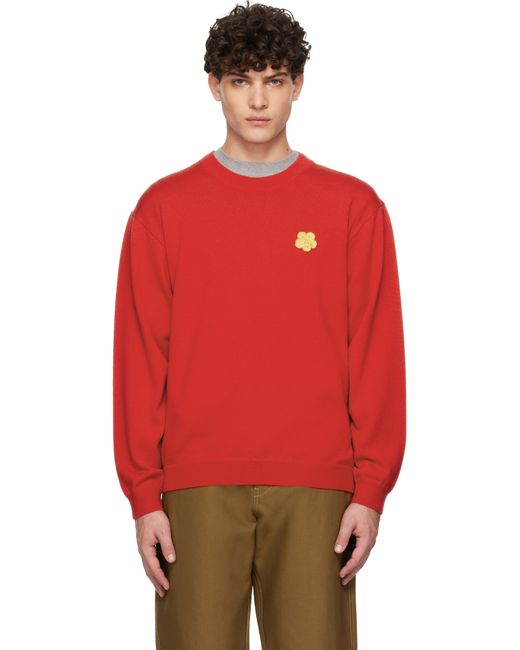 KENZO Red Paris Boke Flower Sweater for men