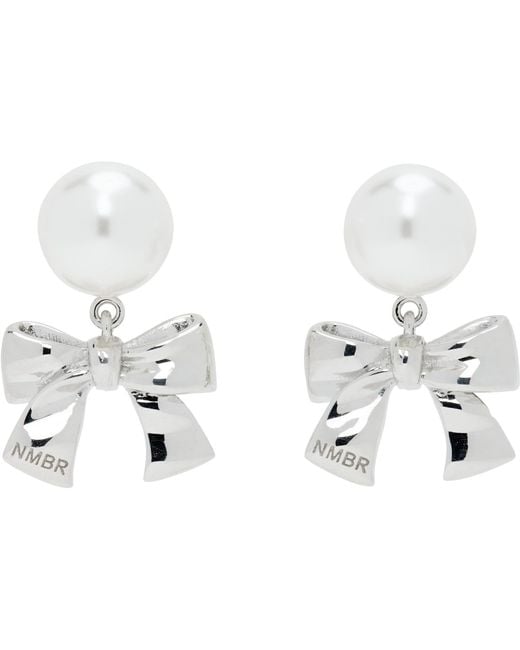 NUMBERING Black #9118 Earrings