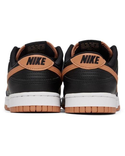 Nike Black & Tan Dunk Low Retro Sneakers for men