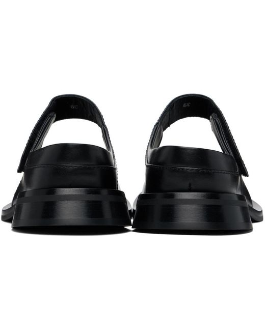 Sunnei Black Form Marg Sabot Loafers for men