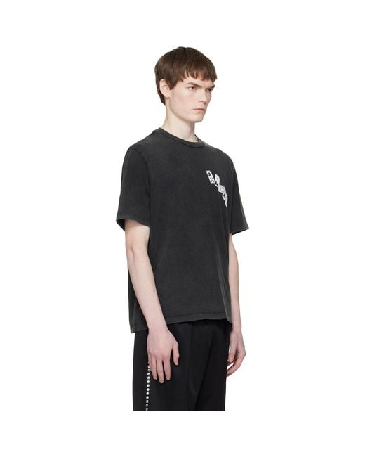 Amiri Black Domino T-Shirt for men
