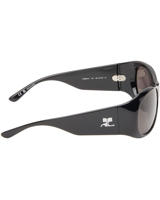 Courreges Black Hybrid 01 Sunglasses
