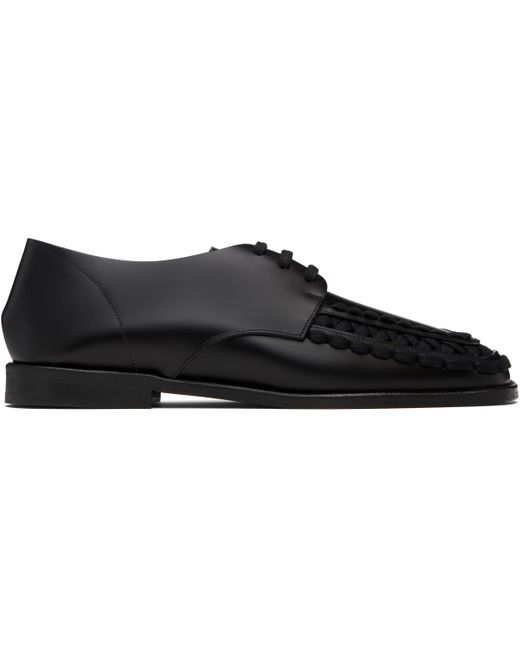 Hereu Black Alaro Lace-Up Derbys for men
