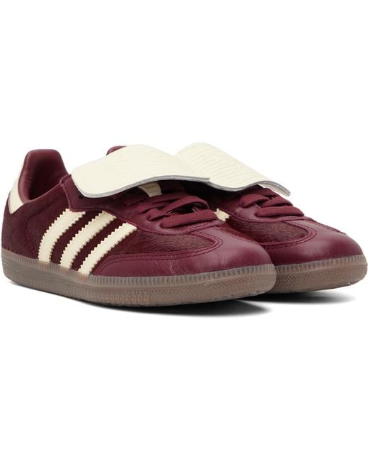 Adidas Originals Black Burgundy Samba Lt Sneakers