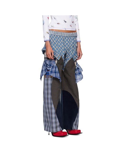 Chopova Lowena Blue Swoon Pyjama Trousers